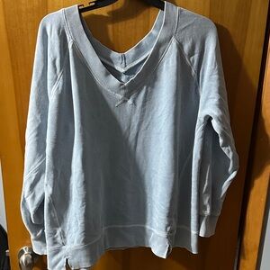 Aerie Soft Blue V-Neck Top